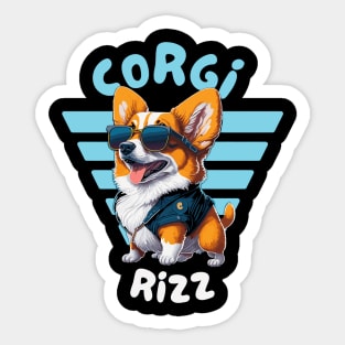 Just a Corgi Rizz Sticker